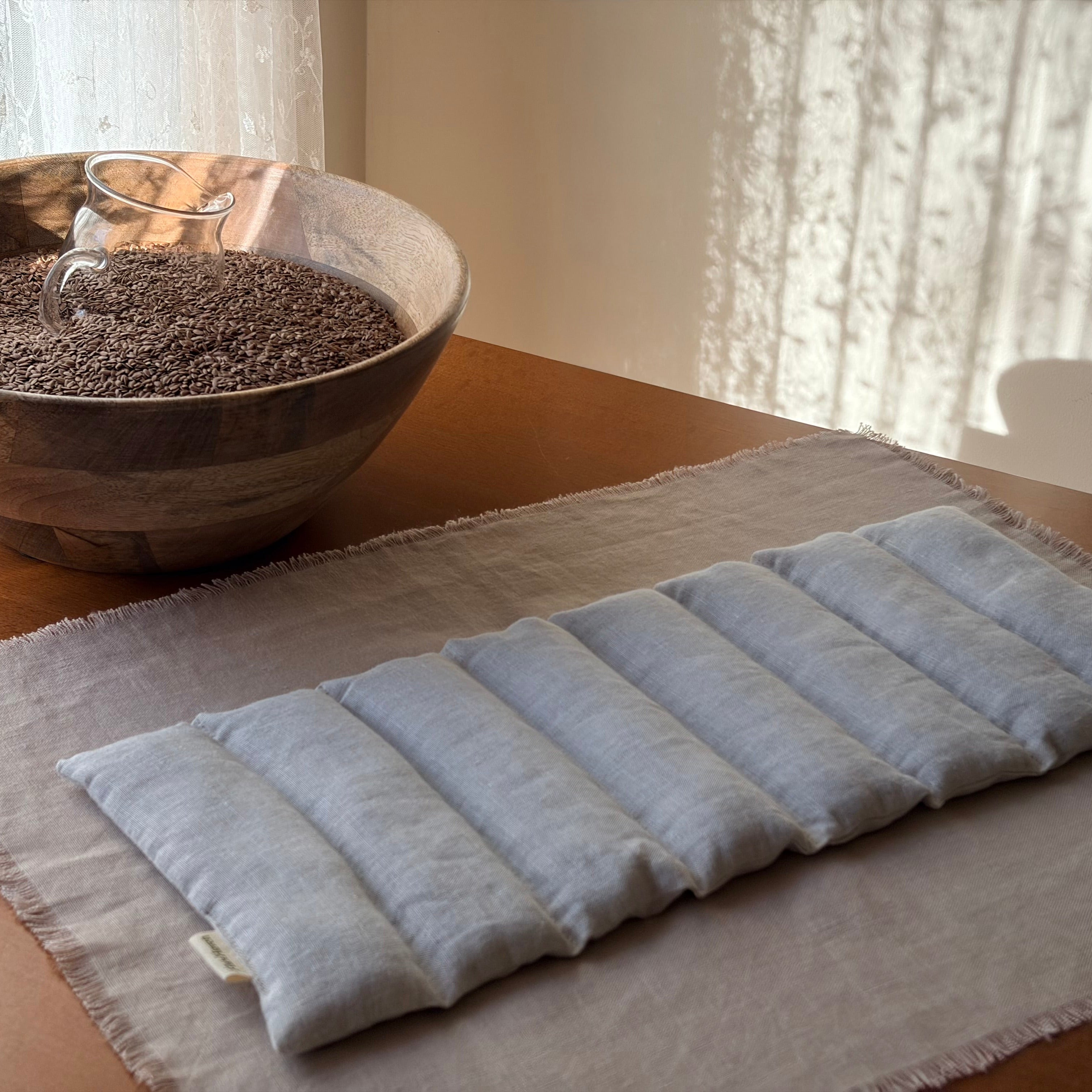 Balanced Fit – Linen Weighted Heat Pillow