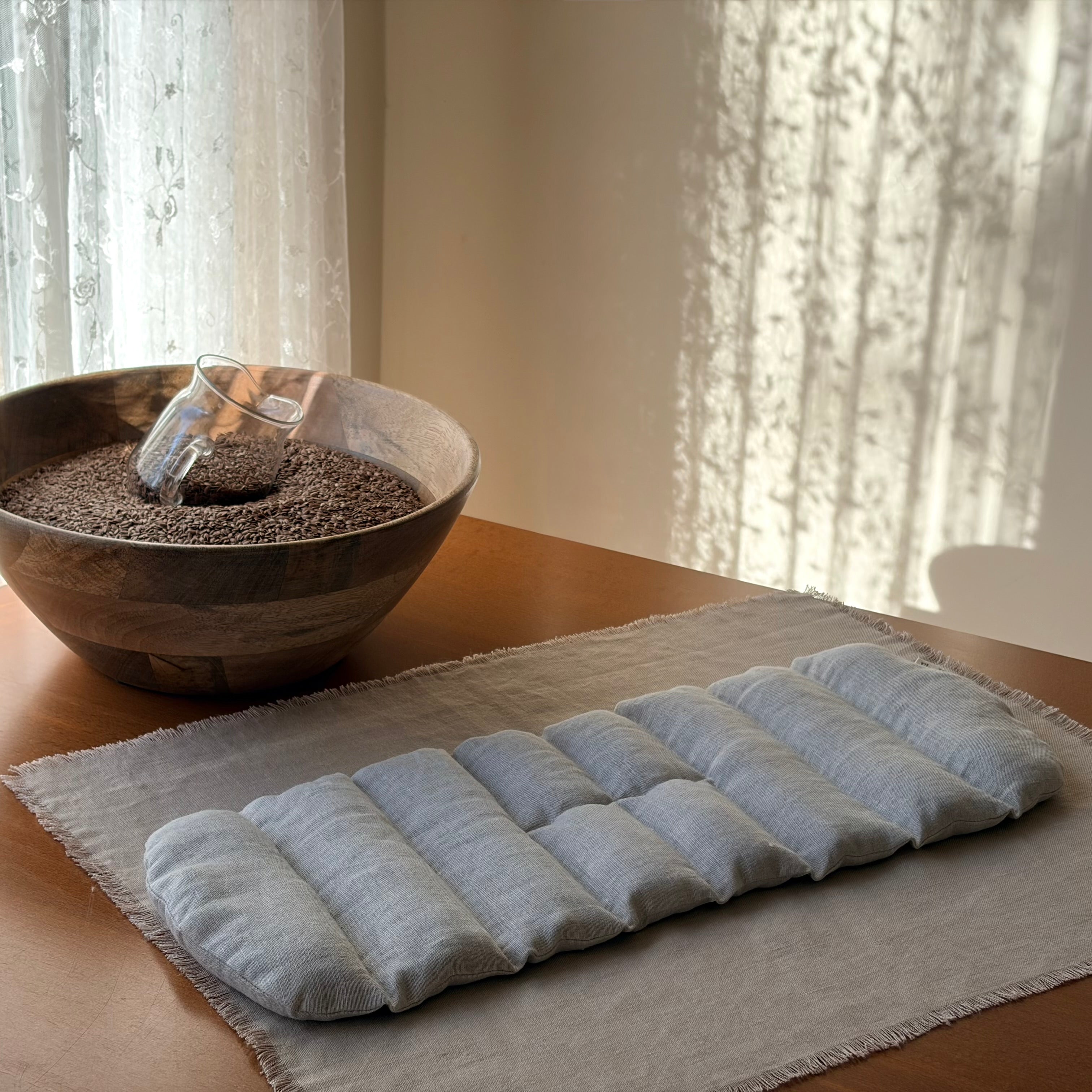 Anchor Piece™ – Linen Weighted Heat Pillow